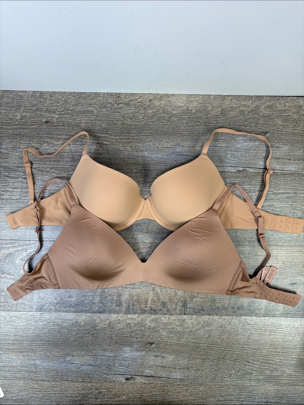 SKIMS Fits Everybody Bra Bundle 32DD Nude Neutral Set of 2